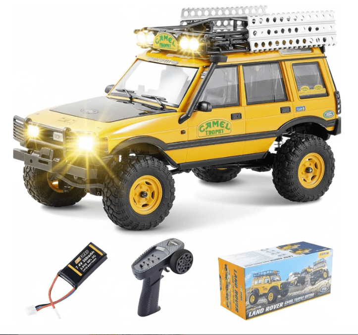 Auto a Control Remoto - 1/24 Land Rover DISCOVERY Camel Trophy Edition - FMS FCX24M - Jugueteria del Sur