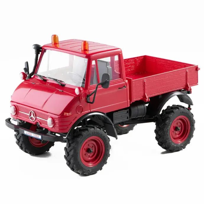 Auto a Control Remoto - 1/24 Mercedes - Benz Unimog 421 - FMS FCX24 Verde, Gris o Rojo - Jugueteria del Sur