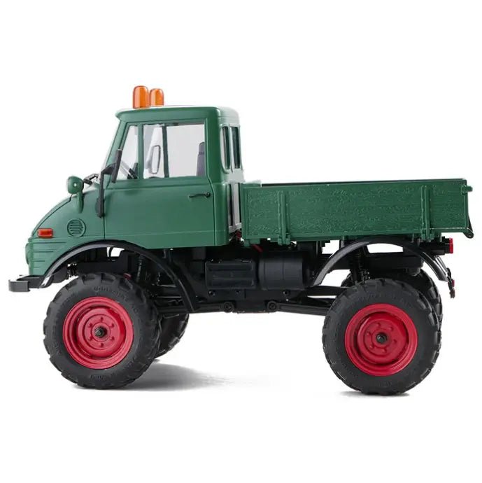 Auto a Control Remoto - 1/24 Mercedes - Benz Unimog 421 - FMS FCX24 Verde, Gris o Rojo - Jugueteria del Sur