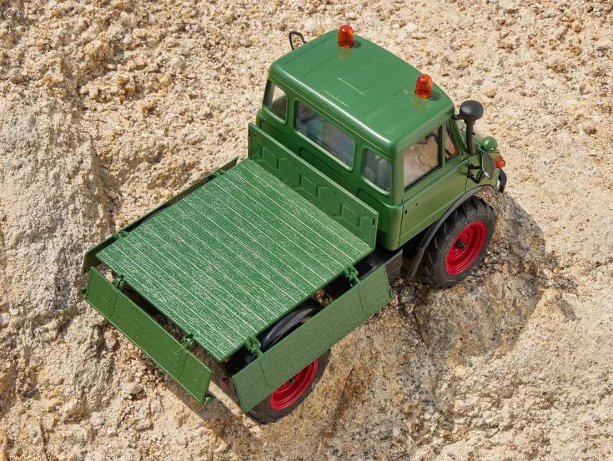 Auto a Control Remoto - 1/24 Mercedes - Benz Unimog 421 - FMS FCX24 Verde, Gris o Rojo - Jugueteria del Sur