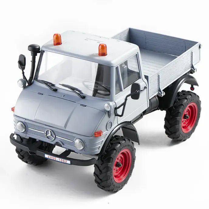Auto a Control Remoto - 1/24 Mercedes - Benz Unimog 421 - FMS FCX24 Verde, Gris o Rojo - Jugueteria del Sur