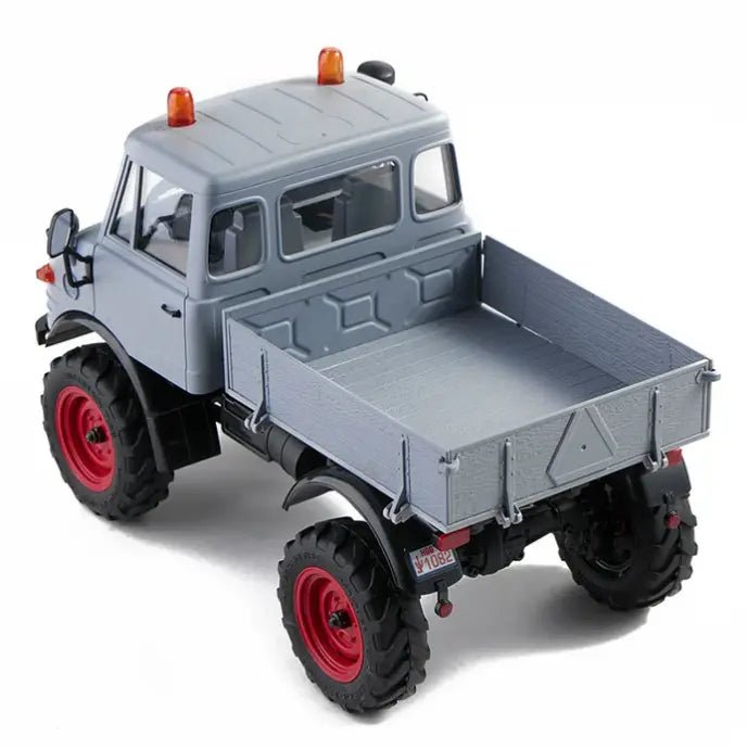 Auto a Control Remoto - 1/24 Mercedes - Benz Unimog 421 - FMS FCX24 Verde, Gris o Rojo - Jugueteria del Sur