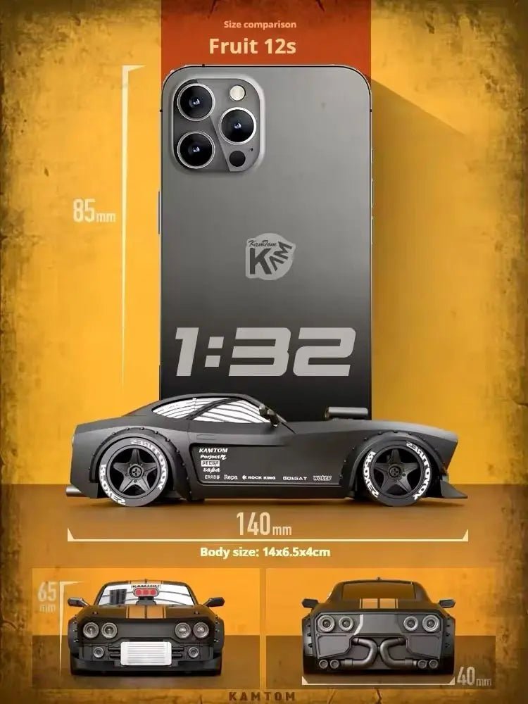 Auto a Control Remoto - 1/32 Drift Kamtom - km3299 Rojo o Negro - Jugueteria del Sur