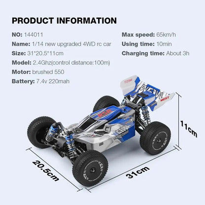 Auto a control remoto - Buggy a escala 1/14 - Wltoys 144011 - Jugueteria del Sur