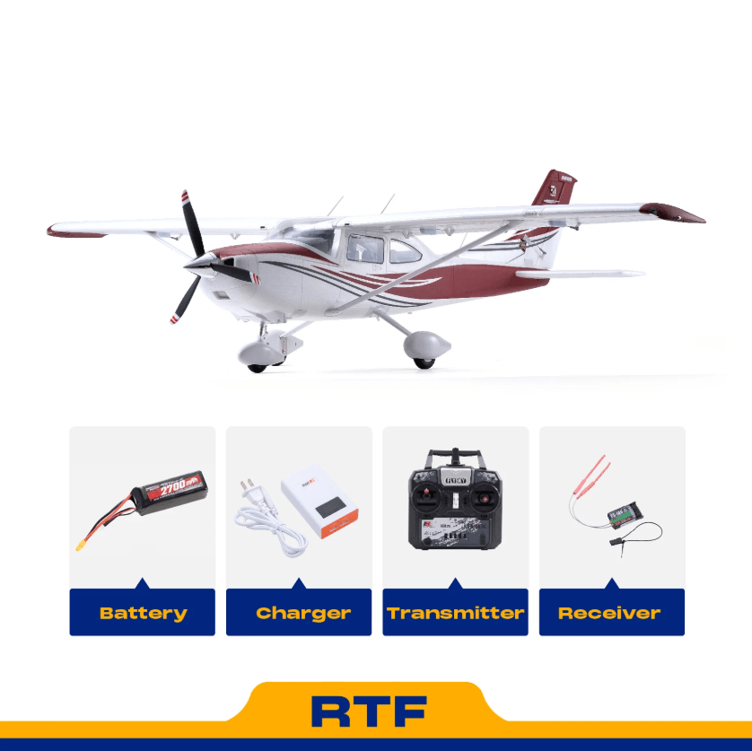 Avión a Control Remoto - 1500mm Cessna 182 RTF - FMS - Juguetería del Sur