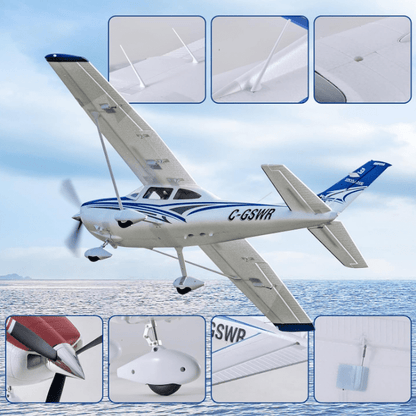 Avión a Control Remoto - 1500mm Cessna 182 RTF - FMS - Juguetería del Sur
