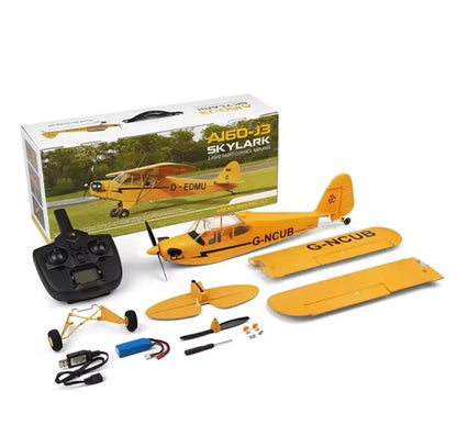 Avión a Control Remoto - 500mm Piper Skylark J3 Weily - Wltoys A160 - Jugueteria del Sur