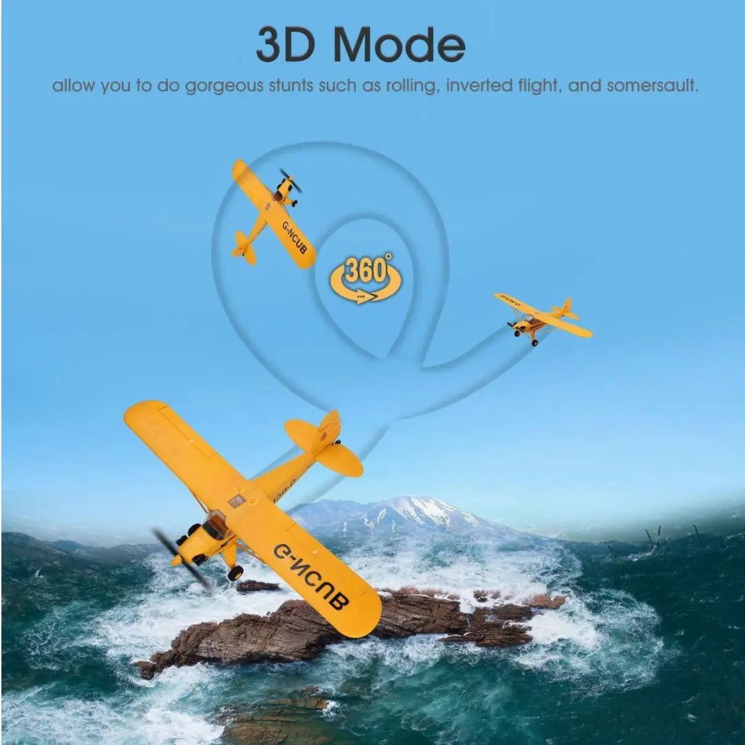 Avión a Control Remoto - 500mm Piper Skylark J3 Weily - Wltoys A160 - Jugueteria del Sur