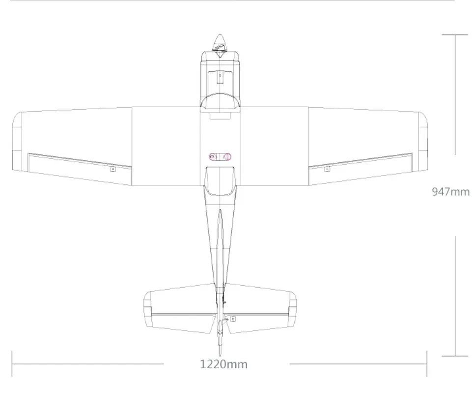 Avión a control remoto - Ranger EP V2 de 1220 mm con Reflex V3 RTF - FMS - Jugueteria del Sur