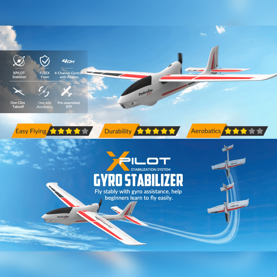 Avión RC 600mm Ranger 600 Stunt - VolantexRC 761-2S - Jugueteria del Sur