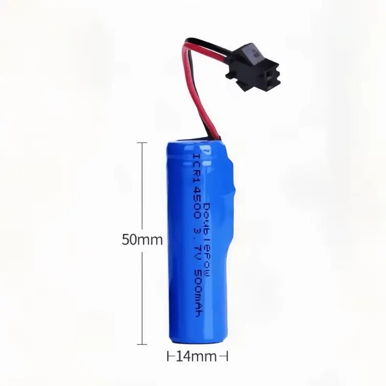 Batería 14500 - Conector SM - 2P - 3,7V 500mah, 1S - Jugueteria del Sur