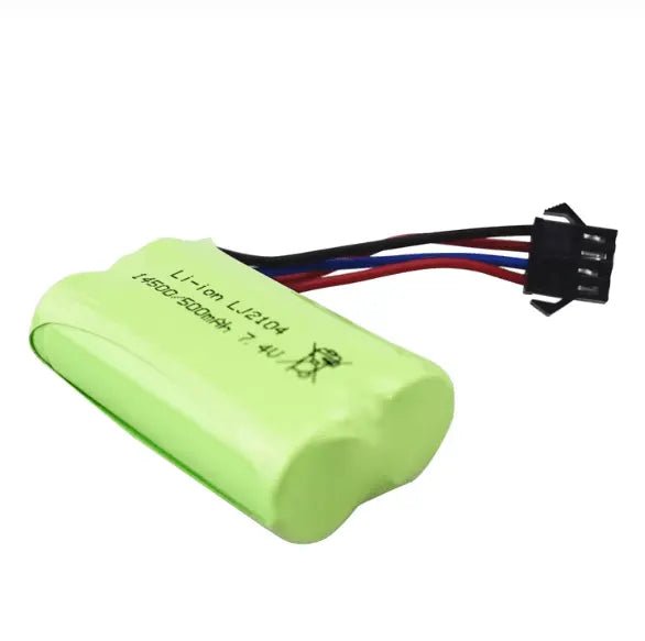 Batería 14500 - Conector SM - 4P - 7,4V 500mah, 2S - Jugueteria del Sur