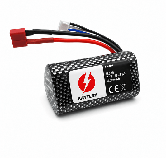 Batería 18650 - Conector T - 11,1V 1500mah, 3S - Jugueteria del Sur