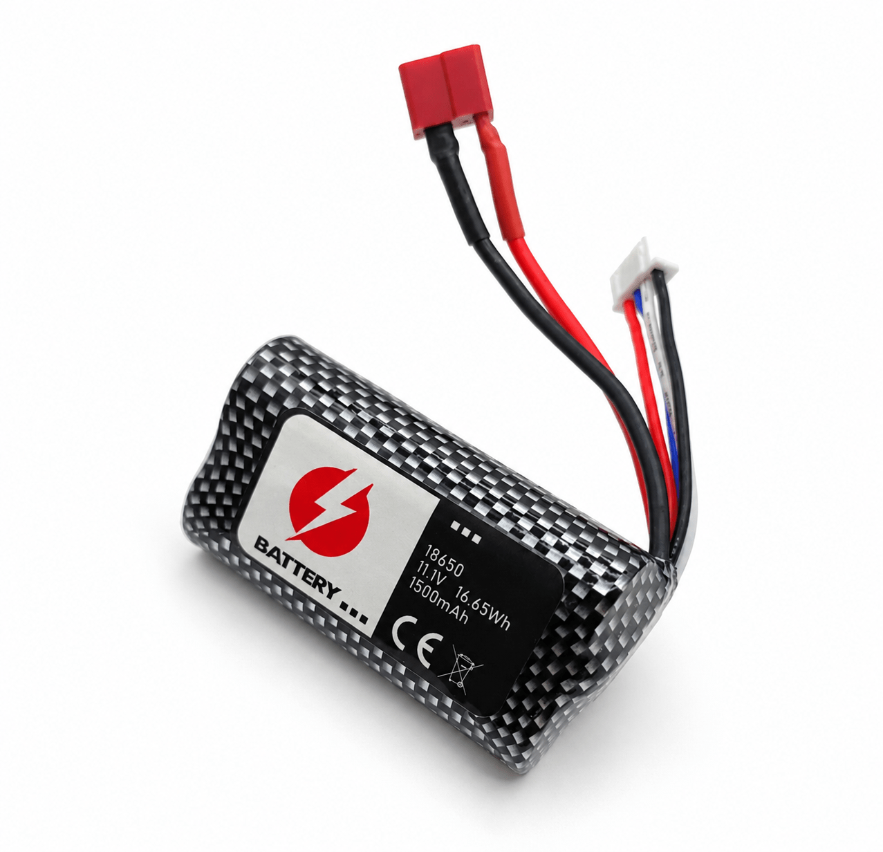 Batería 18650 - Conector T - 11,1V 1500mah, 3S - Jugueteria del Sur