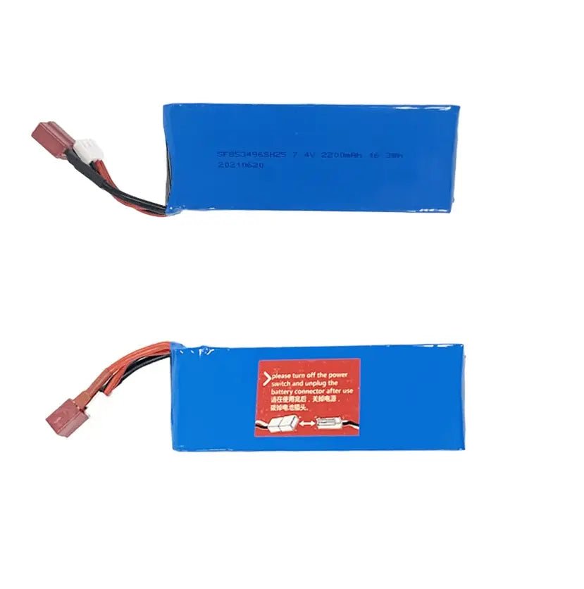 Batería 783496 - Conector T - 7,4V 2200mah, 2S Wltoys - Jugueteria del Sur