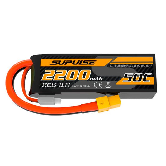 Batería Lipo - 11.1V 2200mah 3S XT60 Plug - SUPULSE - Jugueteria del Sur