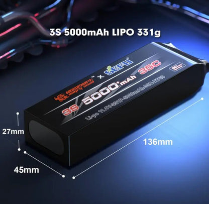 Batería Lipo - 11.1V 5000mah 3S XT60 Plug - MJX Hyper Go - Jugueteria del Sur