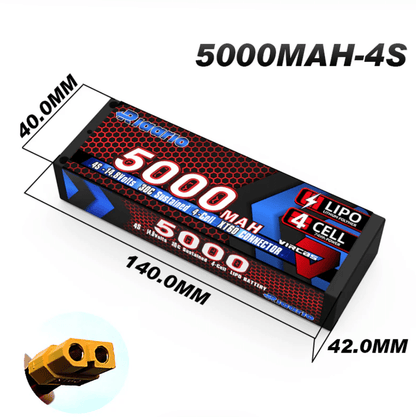 Batería Lipo - 14.8V 5000mah 30C 4S XT60 - Rlaarlo - Jugueteria del Sur