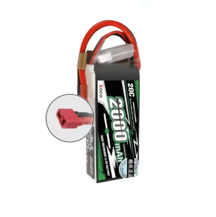 Batería Lipo - 7.4V 2000mah 20C 2S Conector Deans T - ACE - Jugueteria del Sur