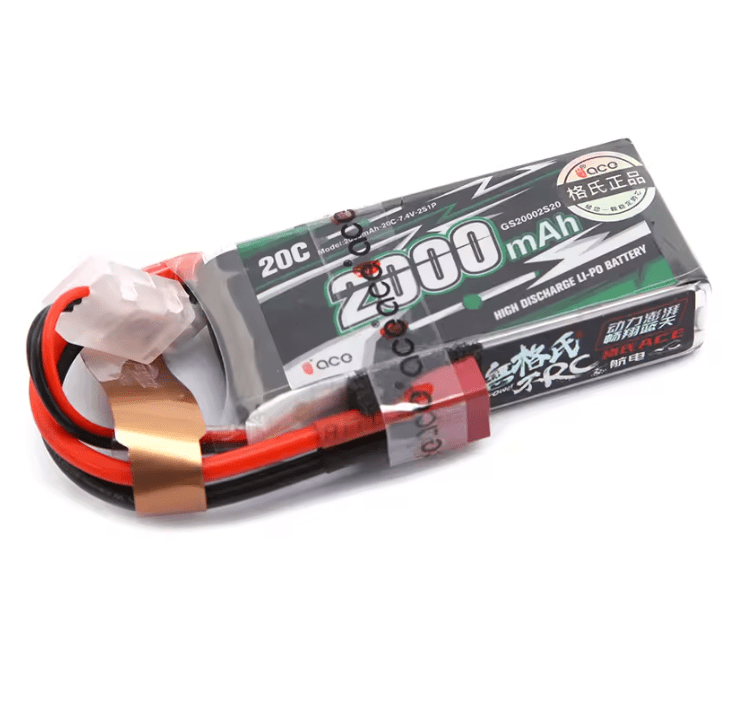Batería Lipo - 7.4V 2000mah 20C 2S Conector Deans T - ACE - Jugueteria del Sur