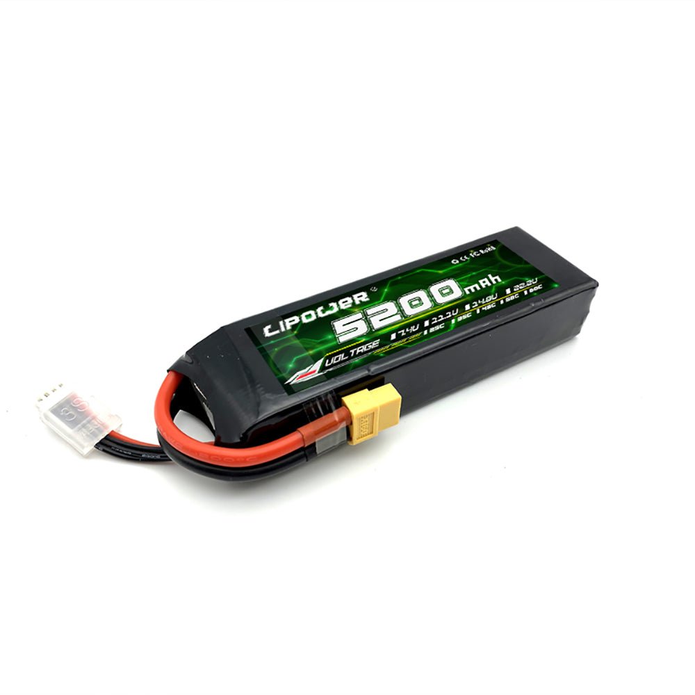 Batería Lipo - 7.4V 5200mah 60C 2S XT60 Plug - Lipower - Jugueteria del Sur