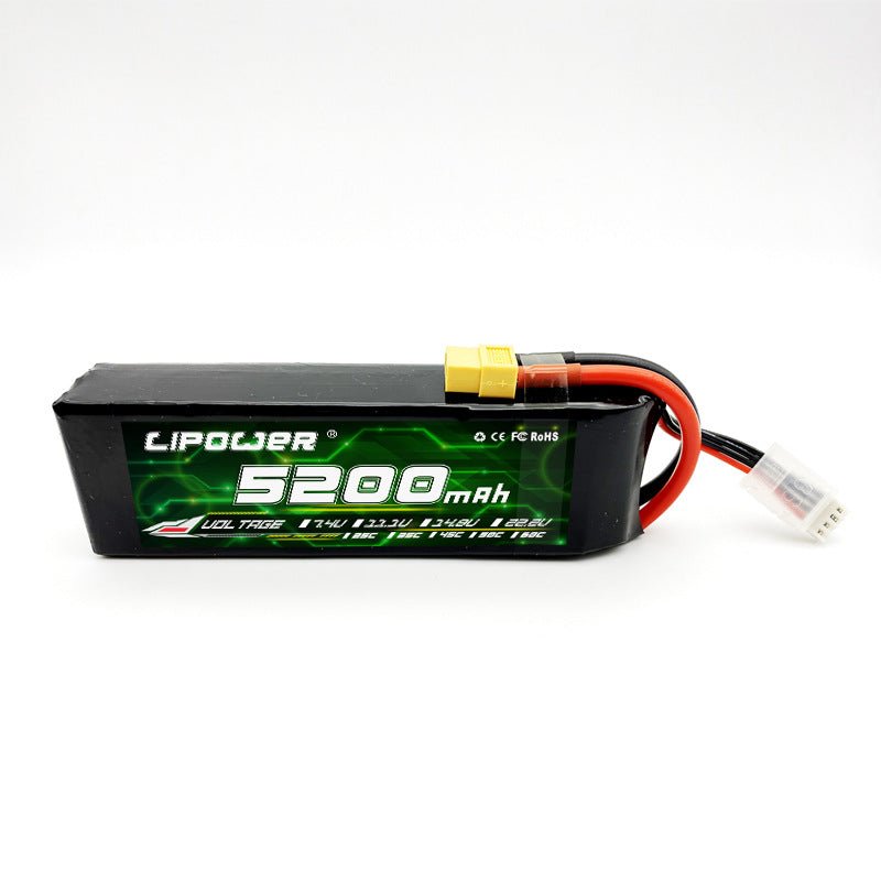 Batería Lipo - 7.4V 5200mah 60C 2S XT60 Plug - Lipower - Jugueteria del Sur