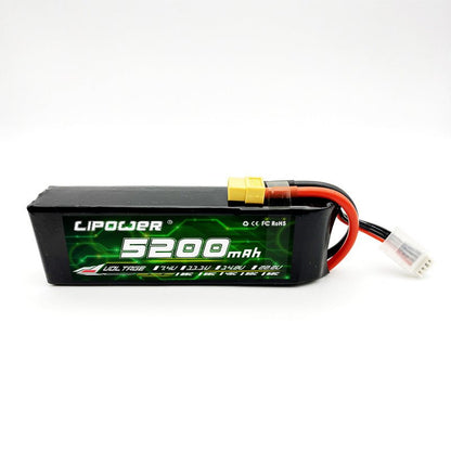 Batería Lipo - 7.4V 5200mah 60C 2S XT60 Plug - Lipower - Jugueteria del Sur