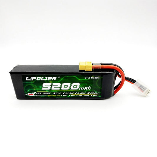 Batería Lipo - 7.4V 5200mah 60C 2S XT60 Plug - Lipower - Jugueteria del Sur