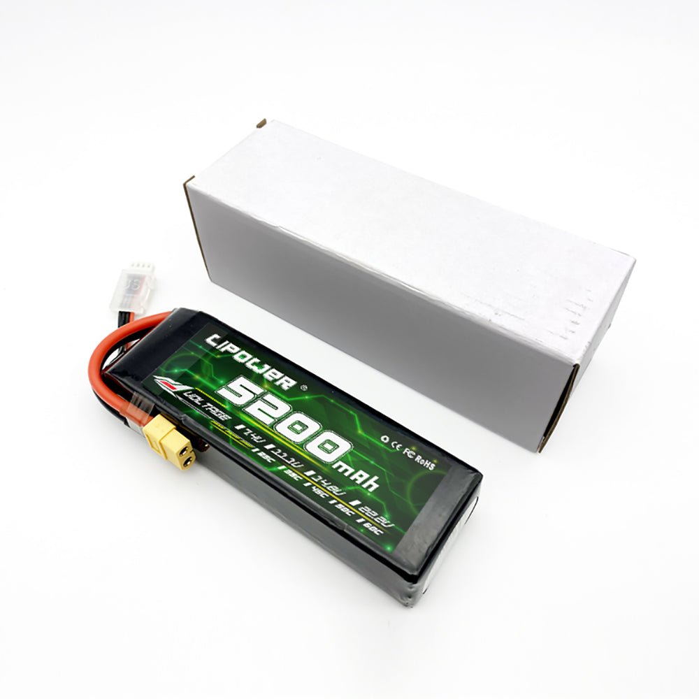 Batería Lipo - 7.4V 5200mah 60C 2S XT60 Plug - Lipower - Jugueteria del Sur