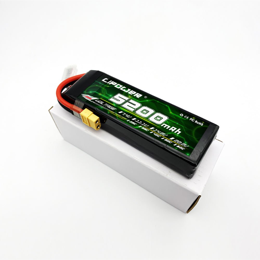 Batería Lipo - 7.4V 5200mah 60C 2S XT60 Plug - Lipower - Jugueteria del Sur