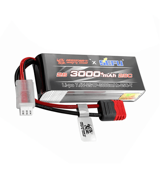 Batería Lipo - Conector T - 7,4V 3000mah, 2S - Jugueteria del Sur