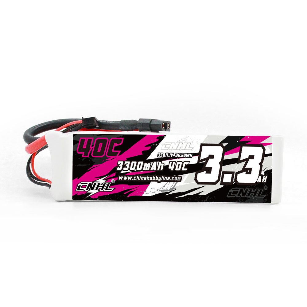 Batería Lipo - Conector XT60 - 11,1V 3300mah 40C, 3S - CNHL - Jugueteria del Sur