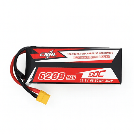 Batería Lipo - Conector XT60 - 11,1V 6200mah 100C 3S CNHL - Jugueteria del Sur
