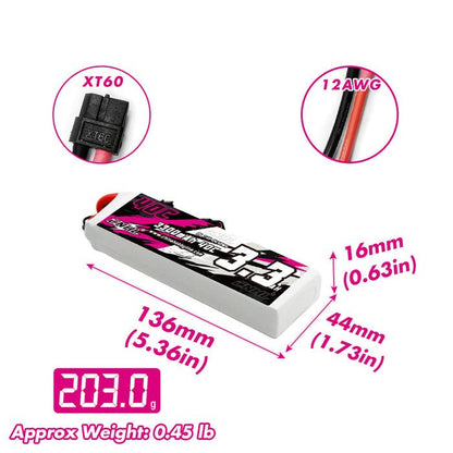 Batería Lipo - Conector XT60 - 7,4V 3300mah 40C, 2S - CNHL - Jugueteria del Sur