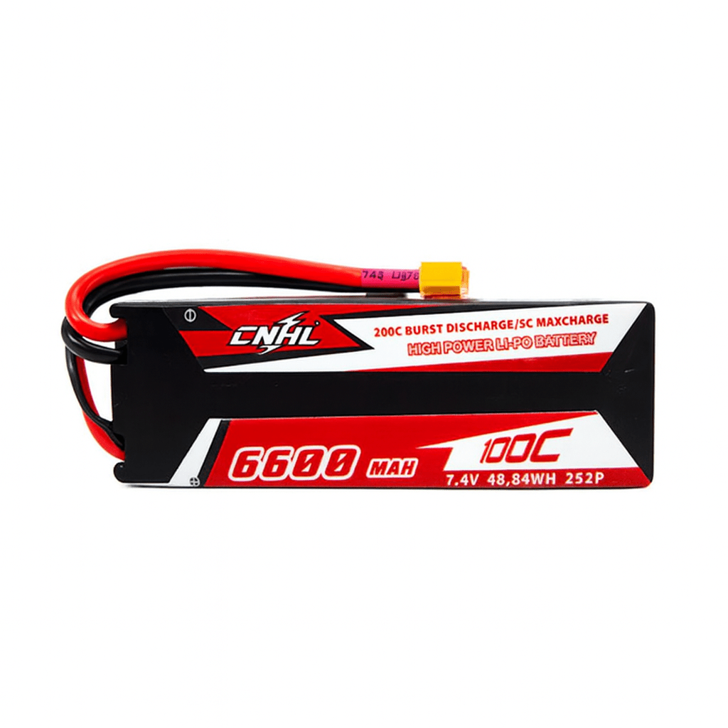 Batería Lipo - Conector XT60 - 7,4V 6600mah 100C 2S CNHL - Jugueteria del Sur