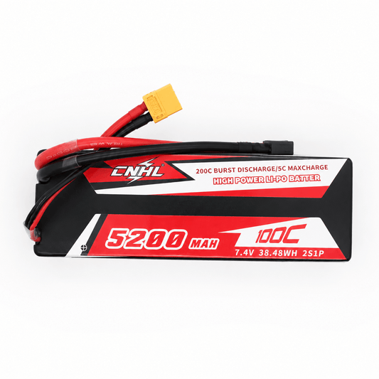 Batería Lipo Hard Case - Conector XT60 - 7,4V 5200mah 100C, 2S - CNHL - Jugueteria del Sur