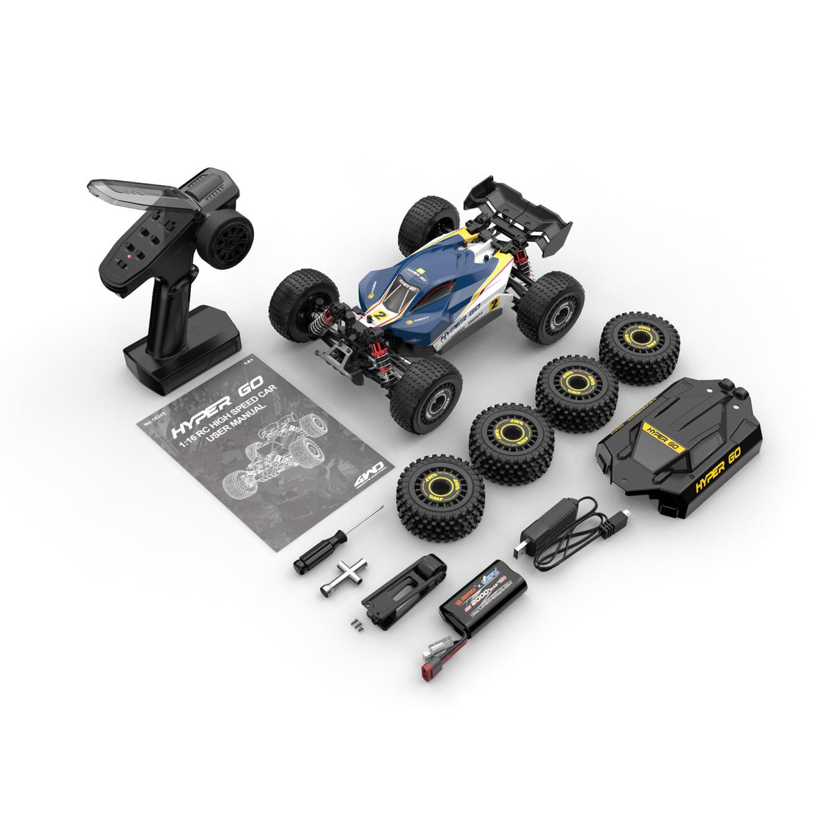 Buggy RC 1/16 4WD Brushless - MJX Hyper Go 16213 - Jugueteria del Sur