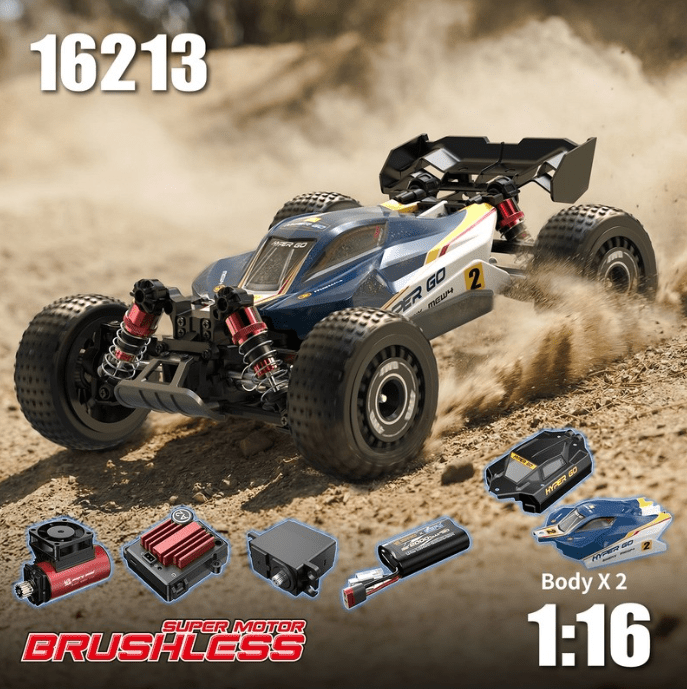 Buggy RC 1/16 4WD Brushless - MJX Hyper Go 16213 - Jugueteria del Sur