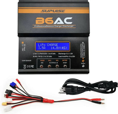 Cargador De Batería - 1s a 6s 80W B6AC Enchufe 220v - SUPULSE - Jugueteria del Sur