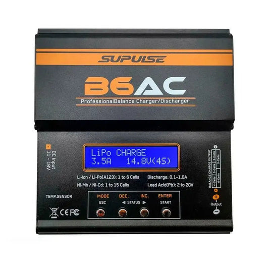 Cargador De Batería - 1s a 6s 80W B6AC Enchufe 220v - SUPULSE - Jugueteria del Sur