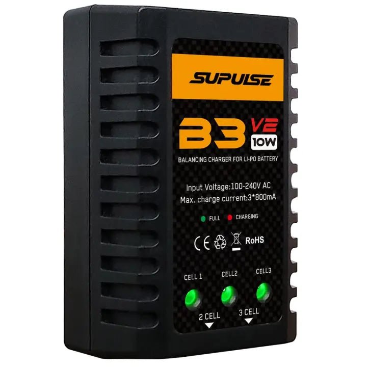 Cargador De Batería - 2s & 3s 10W B3V2 Pro Enchufe 220v - SUPULSE - Jugueteria del Sur