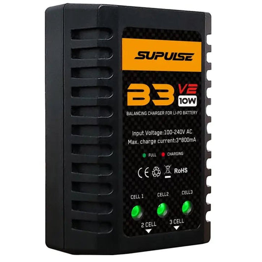 Cargador De Batería - 2s & 3s 10W B3V2 Pro Enchufe 220v - SUPULSE - Jugueteria del Sur