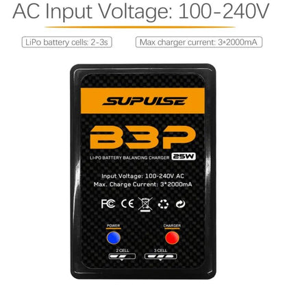 Cargador De Batería - 2s & 3s 25W B3 Pro Enchufe 220v - SUPULSE - Jugueteria del Sur