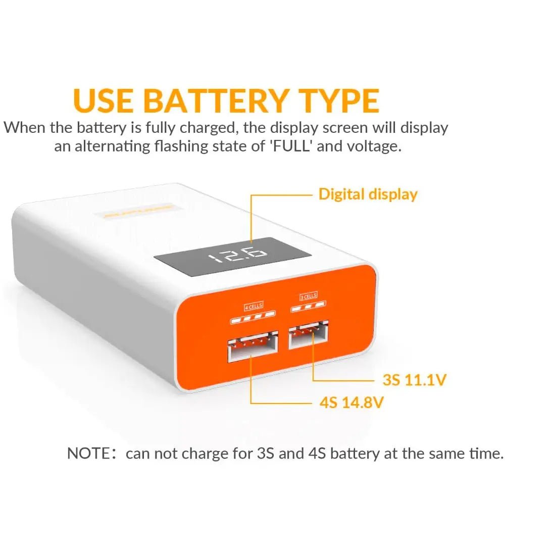 Cargador De Batería - 3S & 4S 40W A4 Enchufe 220v - SUPULSE - Juguetería del Sur