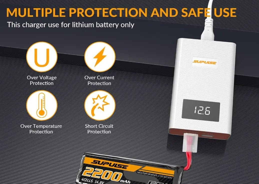 Cargador De Batería - 3S & 4S 40W A4 Enchufe 220v - SUPULSE - Juguetería del Sur