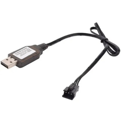 Cargador De Batería - Conector SM - 3P - USB 7,4V 1000mA - Jugueteria del Sur
