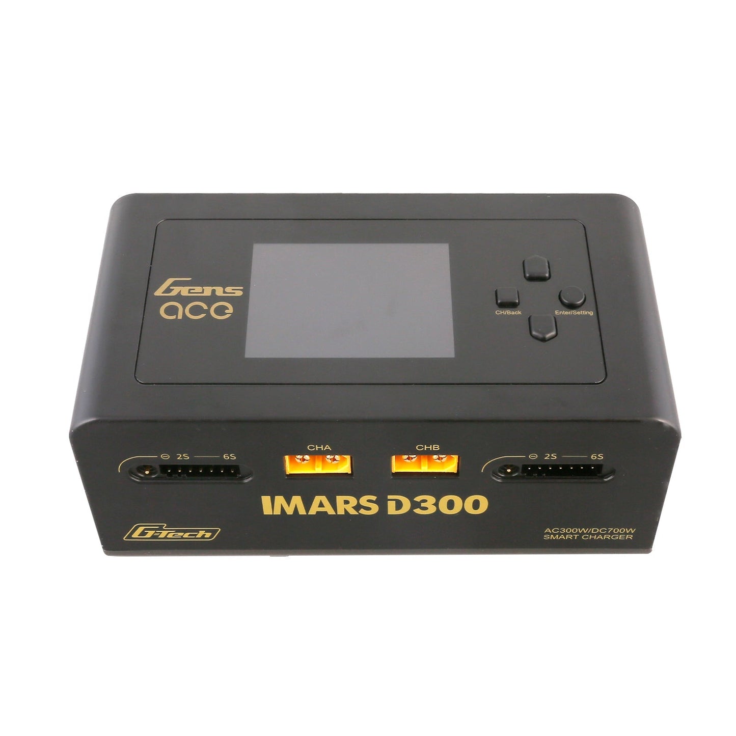 Cargador De Batería - Gens Ace iMars D300 Doble Canal - 1s a 6s 16A AC 300W / DC 700W - Jugueteria del Sur