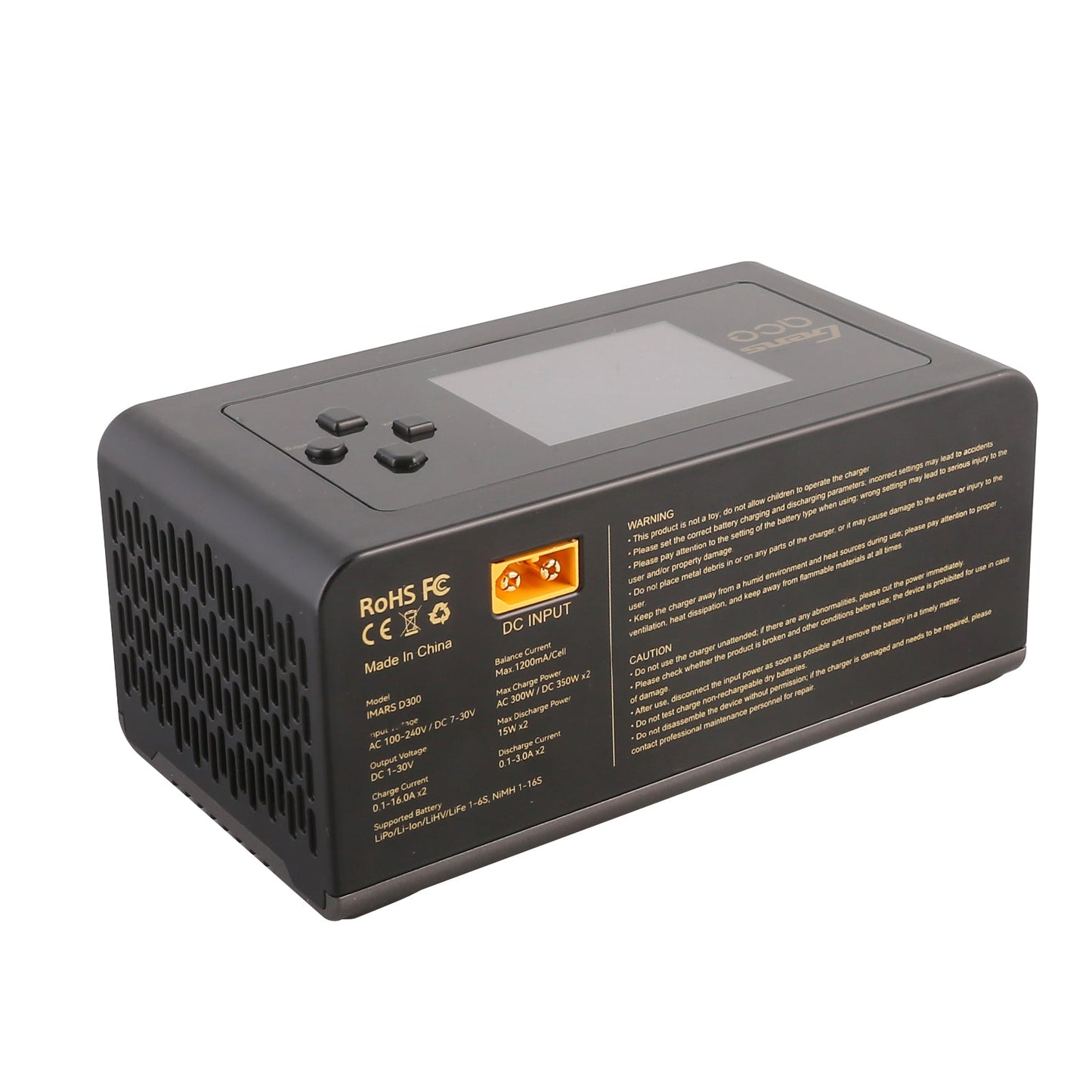 Cargador De Batería - Gens Ace iMars D300 Doble Canal - 1s a 6s 16A AC 300W / DC 700W - Jugueteria del Sur