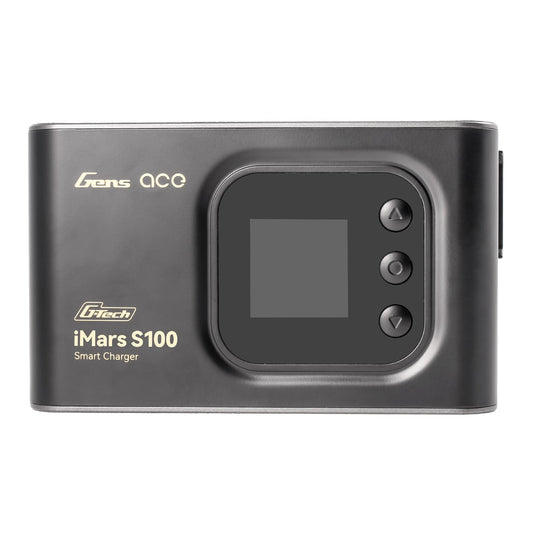 Cargador De Batería - Gens Ace iMars S100 G-Tech - 2s a 6s 10A AC 100W - Negro - Jugueteria del Sur