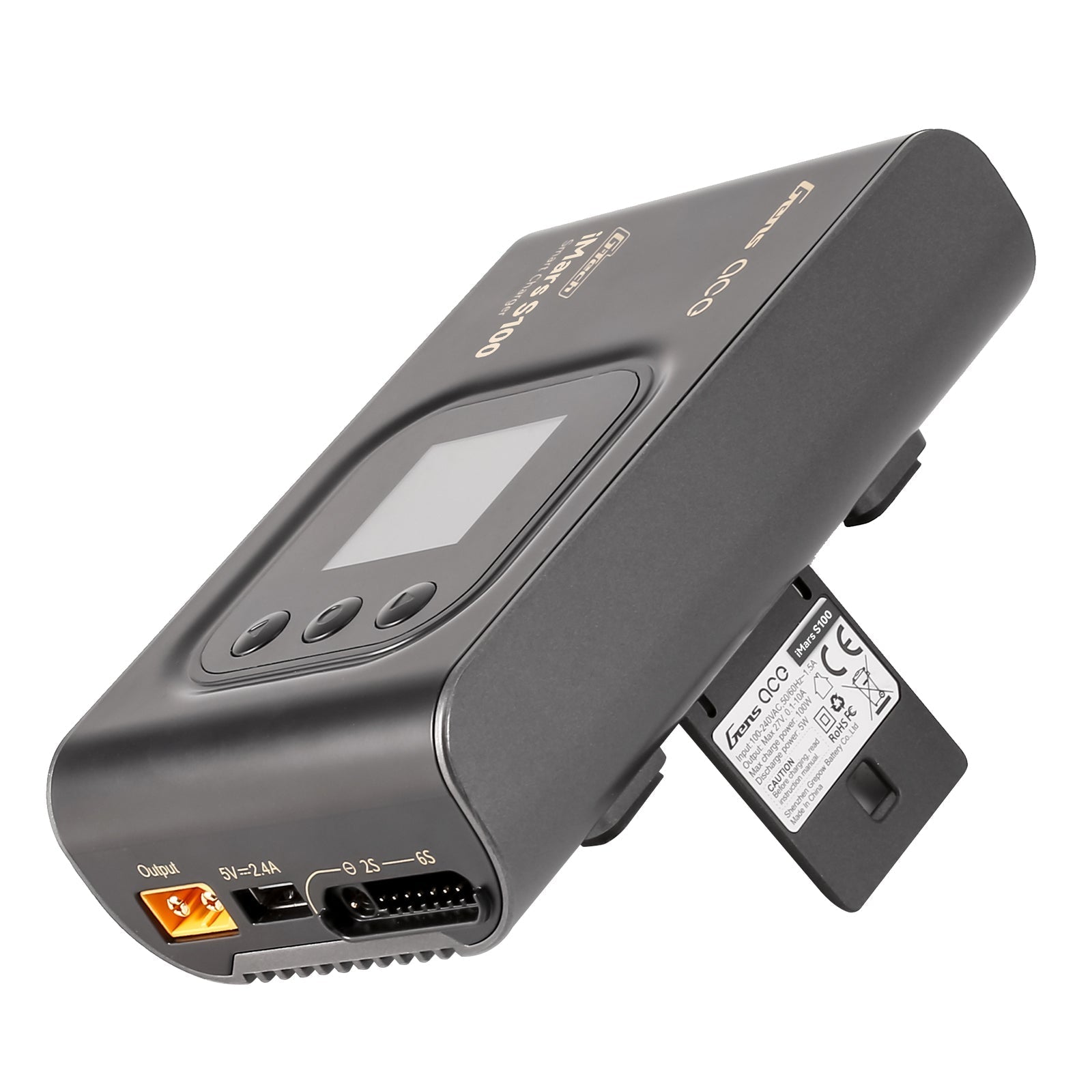 Cargador De Batería - Gens Ace iMars S100 G-Tech - 2s a 6s 10A AC 100W - Negro - Jugueteria del Sur
